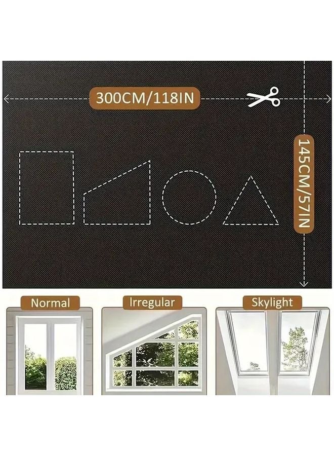 Space Theme Blackout Curtain 59x157 Inches Portable No Drill Sun Protection Polyester - Image 4